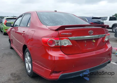 2011 Toyota Corolla S from USA, damaged, VIN 2T1BU4EE9BC671667